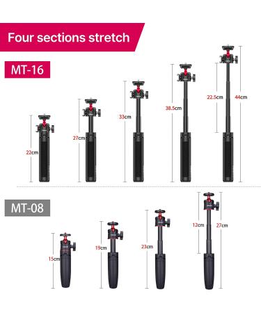 Ulanzi MT-16 Mini Tabletop Tripod Stand with Cold Shoe - Perfect for iPhone 12, Canon G7X Mark III, Sony ZV-1 | Ideal for Vlogging, Filmmaking, and Live Streaming - Black - Buy Online on SooperMarket.com