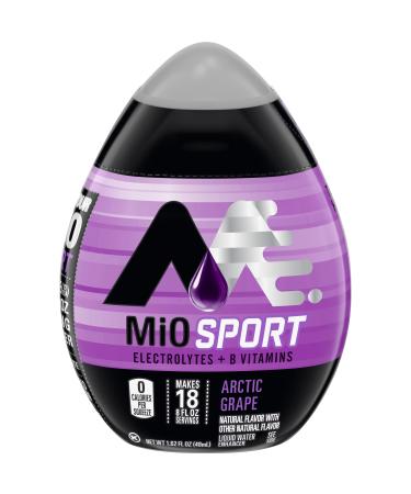 Mio Sport Liquid Water Enhancer, Arctic Grape, 1.62 OZ, 12-Pack Grape 1.62 Fl Oz (Pack of 12)