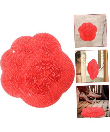 Beavorty Lazy Back Rub Pad Foot Massager Foot Brush Cleaner Skin Cleaning Scrubber Pink - Buy Online on SooperMarket.com