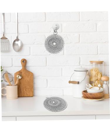 2 Packs Stainless Steel Scrubber 4" and 6" Chainmail Scrubber for Cast Iron Pans Round Reusable Cast Iron Cleaner for Oven Wok Cleaning Cast Iron Scrubber - Buy Online on SooperMarket.com
