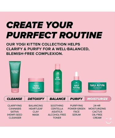 I DEW CARE Chill Kitten Moisturizer Face Cream - 24 Hour Aloe Vera Gel for Dry & Red Skin - Cactus Oil-free Formula - 1.69 Fl Oz - Buy Online on SooperMarket.com