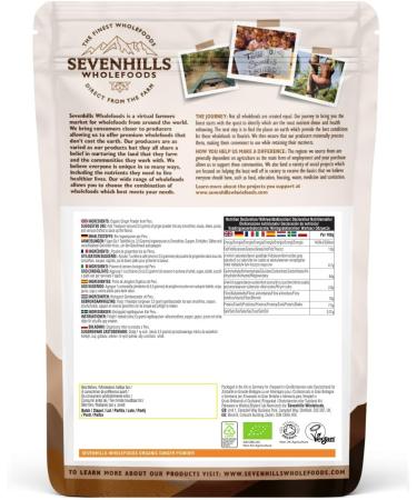 Sevenhills Wholefoods Organic Ginger Powder 900g - Pure & Potent (Pack of 1) - Buy Online on SooperMarket.com