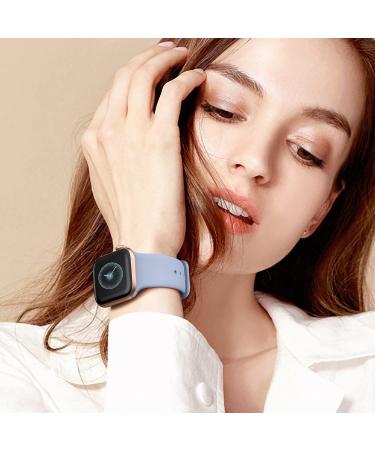 8 Pack Silicone Apple Watch Bands - Waterproof Sport Straps for iWatch Series 8 7 6 5 4 3 2 1 SE - Men Women Replacement Wristbands - Dark Gray/BlackWhite/Orange/Sky Blue/Wine Red - Buy Online on SooperMarket.com