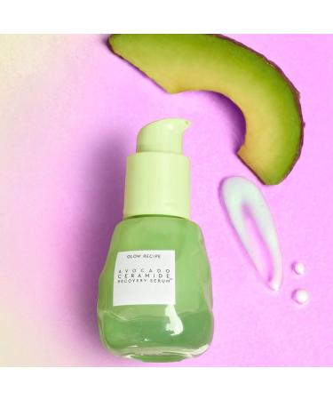 Glow Recipe Avocado Ceramide Serum - Hydrating Face Serum for Women & Men - Redness Relief Dry Skin & Skin Barrier Repair - Lightweight Milky Texture for Sensitive Skin (15 ml) - Buy Online on SooperMarket.com