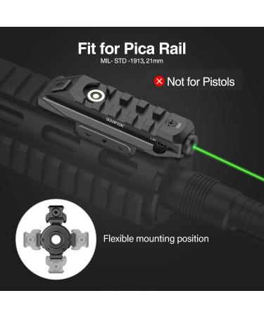SOLOFISH SL-1107 Green Laser Sight | Low-Profile Tactical Rifle Laser with Picatinny Rail Mount - Magnetic Rechargeable - Buy Online on SooperMarket.com