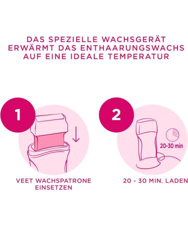 Veet Easywax Refilling Cartridge for Electric Roll-On Warm Wax Devices | 50 ml | All Skin Types | International Shipping - Buy Online on SooperMarket.com