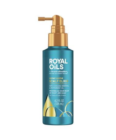 Head and Shoulders Scalp Elixir Treatment, Instant Soothe, Anti Dandruff, Royal Oils Collection with Cooling Menthol and Peppermint oil, 4.2 fl oz(packaging may vary)