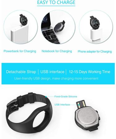 Synwee Kids Fitness Tracker Watch - IP68 Waterproof Non-Bluetooth Pedometer/Vibration Alarm Clock/Timer - Black - Buy Online on SooperMarket.com