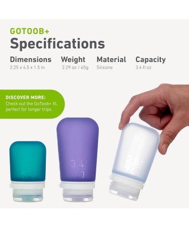 humangear GoToob+ Large 100ml GoToob+ Travel Bottle with locking cap - Large 100ml - Clear Large - Buy Online on SooperMarket.com