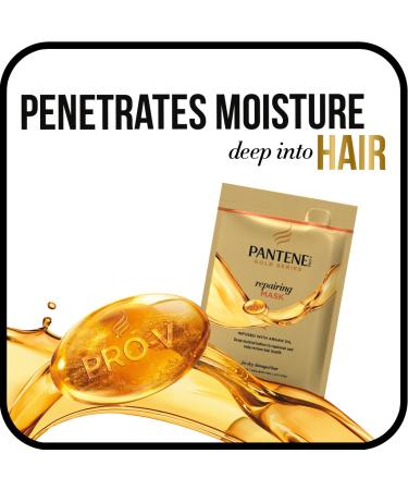 Pantene Pro-V Gold Series Repairing Mask with Argan Oil - 1.7 fl oz (Pack of 10) - Buy Online on SooperMarket.com
