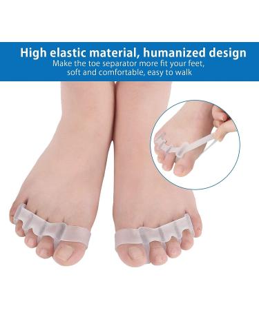 High Elasticity Toe Separator 4-Hole Bunion Corrector | Foot Toe Spreader & Straightener for Hallux Valgus | Toe Separators for Overlapping Toes - Buy Online on SooperMarket.com