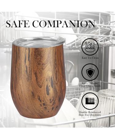 Telanks Modern 340 ML Yerba Mate Becher | 18/8 Stainless Steel Tea Cup with BPA-Free Lid & Cleaning Brush - Buy Online on SooperMarket.com