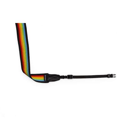 Polaroid Camera Strap Flat Rainbow Stripe Black - Stylish and Secure - Buy Online on SooperMarket.com