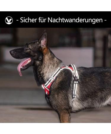 Buy POPOT No Pull Dog Harness - Reflective Front Vest for Daily Training Walking & Running | Red XL - Buy Online on SooperMarket.com