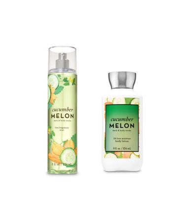 Bath & Body Works Cucumber Melon Mist & Cucumber Melon Lotion Gift Set