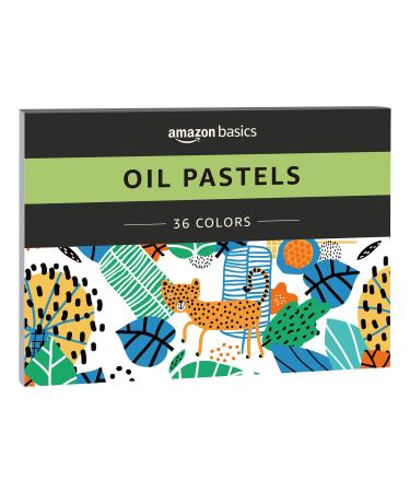 Amazon Basics Washable Oil Pastels Crayon Set 36 Count Multiple