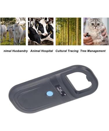 Portable Pet ID Microchip Reader | 134.2kHz Black Rechargeable Animal Chip Scanner | Pet Tag Scanner for Global Shipping - Buy Online on SooperMarket.com