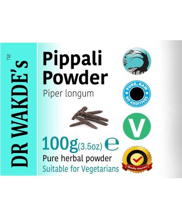DR WAKDE'S Pippali Powder - 100g | Pure Raw Long Pepper Piper longum | Ayurvedic Herb | Vegan | Same Day Dispatch - Buy Online on SooperMarket.com