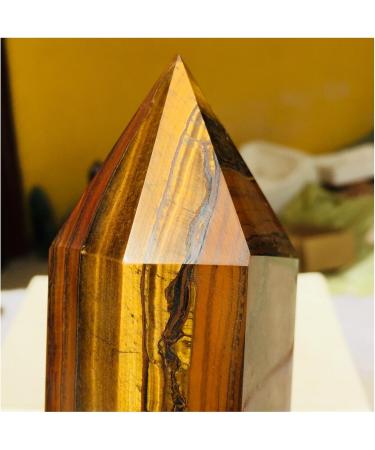 Natural Crystal Rough Natural Tiger Eye Crystal Point Stone Quartz Crystal Rod Crafts Home Decoration Ornaments Gift 1pc Home Collections (Size : 400-500g) - Buy Online on SooperMarket.com