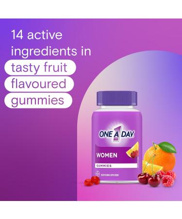 One A Day Women's Multivitamin Gummies - Daily Gummy Vitamins For Women With Vitamins A C D And Zinc To Support Immune Function Biotin For Healthy Hair Skin And Nails And More 60 Gummies - Buy Online on SooperMarket.com