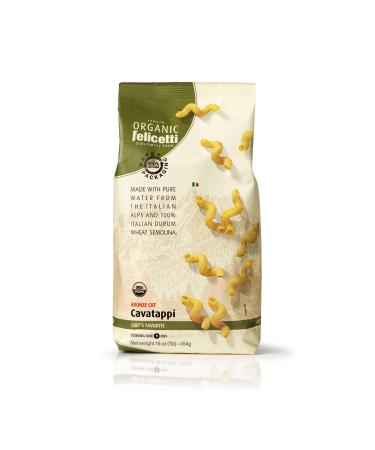 Organic Felicetti Cavatappi Pasta Italian Non-GMO 16oz (454g) 2 Pack