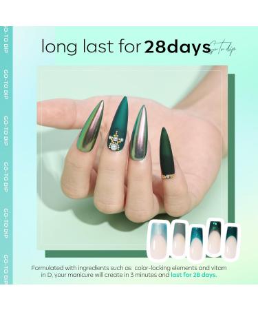 modelones Gel Nail Polish Glitter Green - 6 Pcs Glitter Green Sparkle Gel Polish Kit Soak Off Nail Lamp Avocado Dark Green Nail Gel Nail Kit Nail Art Design Gifts for Women BLINKING BRILLIANT - Buy Online on SooperMarket.com