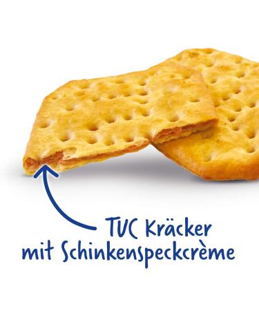 TUC Bacon Crackers - 100g Salted Snack Biscuits | Bacon-Flavoured Snack | International Shipping Available - Buy Online on SooperMarket.com