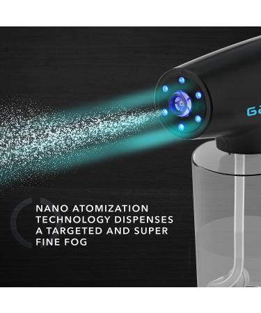 Gamma+ Nano Atomization Evo Nano Mister Spray System Rechargeable USB TYPE-C High Liquid Capacity 340 ml 90 Minutes Cordless Running Time For Hair skin and Surfaces Black - Buy Online on SooperMarket.com