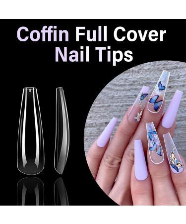 Canvalite 504 Piece Artificial Nail Set - 12 Sizes of Gel & Acrylic Tips with Nail Accessories & File for DIY Geln gel - Buy Online on SooperMarket.com