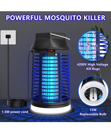 15W UV Mosquito Trap - Electric Insect Catcher with LED & Remote Control | Effective Indoor & Eaves Fly Trap - Buy Online on SooperMarket.com