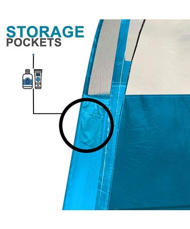 Buy Spray Tan Tent (Blue) - Professional Pop-Up Booth for Airbrush & Sunless Tanning | Folds in 30 Seconds No Logo Extra Spacious - Buy Online on SooperMarket.com