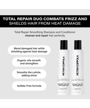 PETER COPPOLA Total Repair Shampoo & Conditioner Duo | Color-Safe Sulfate-Free Hair Care for Color Treated Hair | Keratin Treatment Aftercare (12 Fl Oz - Buy Online on SooperMarket.com