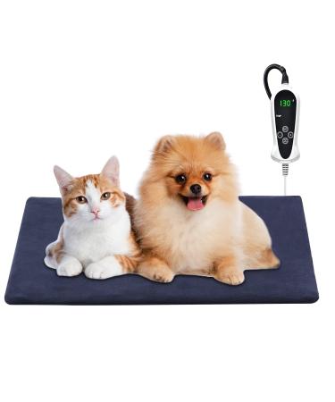 Pet Heating Pad Electric Heating Pad for Dogs and Cats Indoor Warming Mat Heated Pet Bed with Auto Power Off Medium(22'' x18'')