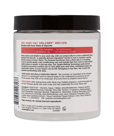 Carol's Daughter Detangling Jelly-to-Cream Conditioner 20 Oz - Glycerin & Rose Water, Paraben-Free Moisturizing Curl Conditioner for Hydration & Shine - Buy Online on SooperMarket.com