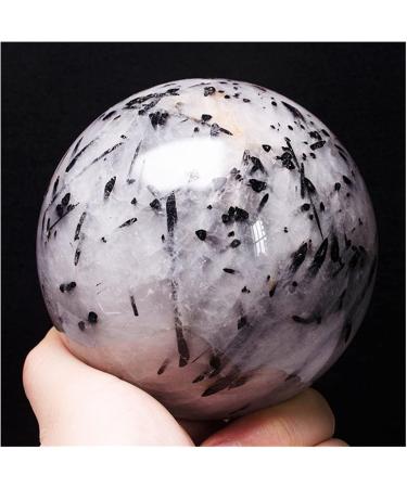 Natural Sphere 1PC Natural Gemstones Black Tourmaline Quartz Balls Spheres Crystal Ornaments for Sale 65mm-75mm for Decoration Gift Decoration feng Shui. - Buy Online on SooperMarket.com