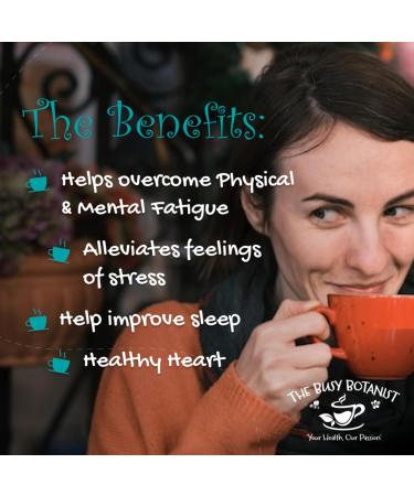 Stressed Out Herbal Tea with Valerian Root Camomile and Ashwagandha - Caffeine Free Decaffeinated - 2 x 15 Individual Tea Bags by The Busy Botanist - Buy Online on SooperMarket.com