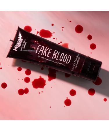 Pro FX Fake Blood by Moon Terror 50ml - SFX Makeup for Halloween Vampire Zombie Theatre - Buy Online on SooperMarket.com