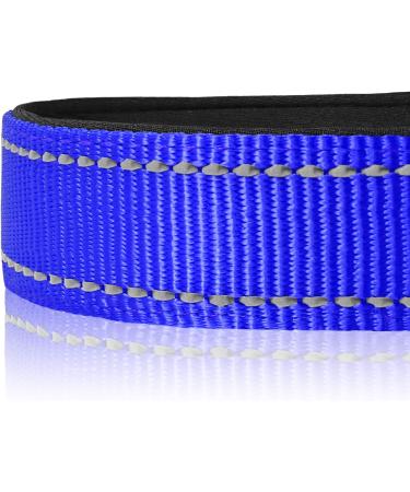 Joytale Reflective Dog Collar for Large Dogs - Royal Blue (Pack of 1) | Durable & Comfortable | International Shipping Available - Buy Online on SooperMarket.com