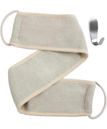 TOEM Back Scrubber Strap for Shower - Exfoliating Wash Cloth Back Washer - Set of 2 Bands - 4 x 32 Inches - Buy Online on SooperMarket.com