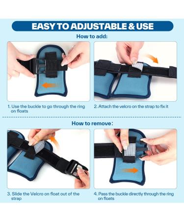 Sportneer Swim Belt - Aqua Floatation Aid for Water Aerobics & Fitness - Dark Blue - Buy Online on SooperMarket.com