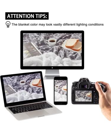 Inhand Sherpa Throw Blanket Twin Size 65x90 Grey - Cozy & Reversible Fleece Blanket for Couch Sofa Bed - Soft & Plush Lap Blanket - Buy Online on SooperMarket.com
