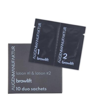 Eye manufacturer Browlift duo SachsTs 10 Pack - eyebrow lifting lotions #1 and #2 eyebrow shapes and voluminous durable 3D eyebrows effect