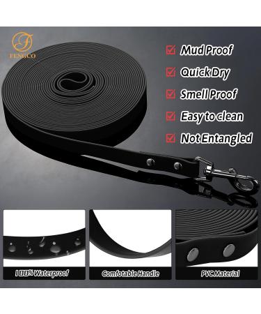 Waterproof Dog Leash - Chew Proof Tie-Out & Training Leash (10m Black) - Durable & Reliable for International Shipping - Buy Online on SooperMarket.com