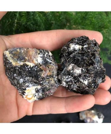 Natural Crystal 100-200g Raw Natural Tourmaline Crystal Gem Original Specimen Rough Stone Home Goods (Color : Black Size : 500g) 500g Black - Buy Online on SooperMarket.com
