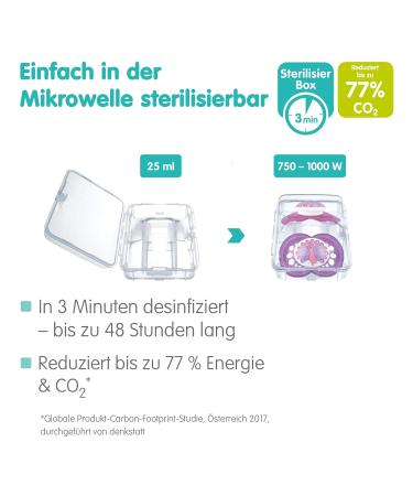 Mam Supreme Night Schnuller 2 Set | Bright Baby Pacifiers for Healthy Dental Development | Prevents Skin Irritation | Includes Pacifier Box | 16+ Months Hedgehog/Universe Bird - Buy Online on SooperMarket.com