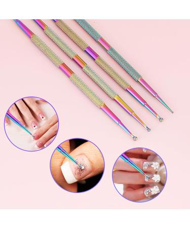 Jeffdad 4-Piece Dotting Pen Set - Professional Stainless Steel Nail Art Tools for DIY Decoration - Buy Online on SooperMarket.com