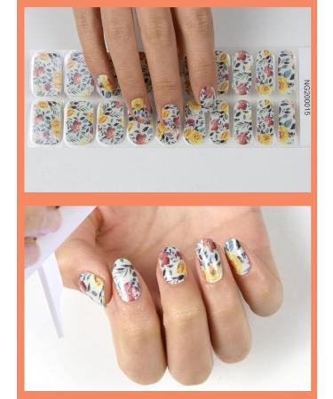 Kalolary 20PCS Gel Nail Polish Strips with File and Stick - Self-Adhesive Wraps for Cured Gel Nails (UV/LED Lamp Required) - Buy Online on SooperMarket.com