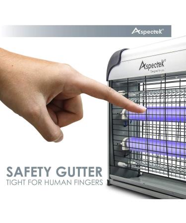ASPECTEK Bug Zapper Powerful 20W Electronic Insect Indoor Zapper Fly Zapper-Indoor and Outdoor Use Including 2 Pack Replacement Bulbs - Buy Online on SooperMarket.com