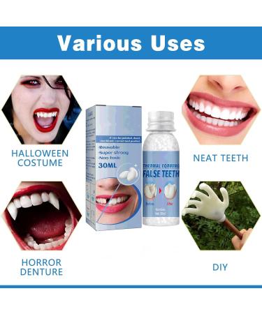 Flipped Warmth Tooth Repair Adhesive 60g Fix Missing & Broken Teeth Ideal for Prosthetics - Buy Online on SooperMarket.com