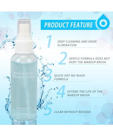 Makeup Brush Cleaner 100ml Makeup Brush Cleaner Solution Portable Multipurpose for Daily Life - Buy Online on SooperMarket.com